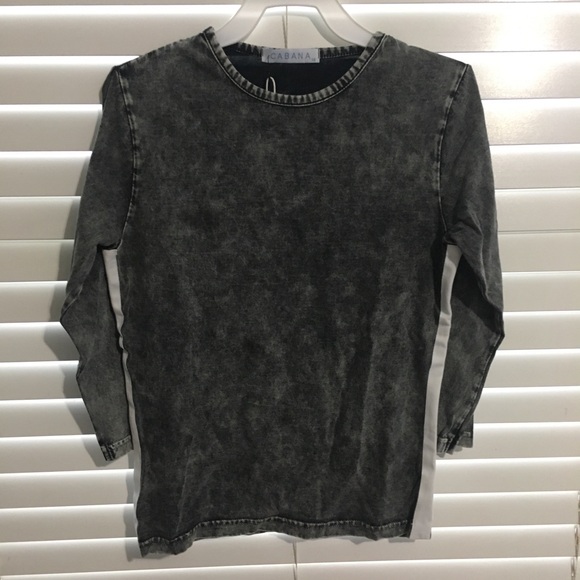 Junee Other - Long Sleeve Mineral Wash Tee NWT